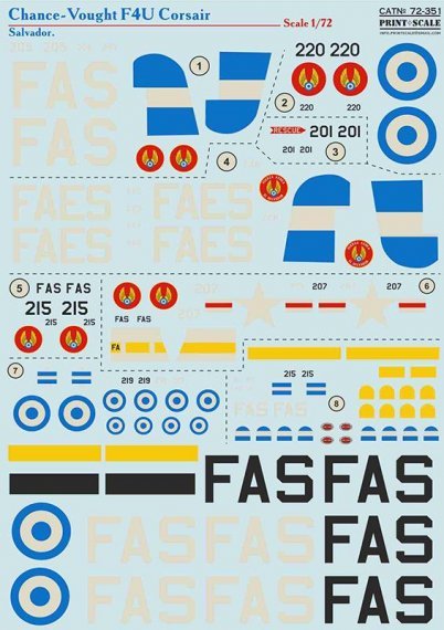 1/72 Vought F4U Corsair Salvador