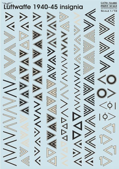 1/72 Luftwaffe 1940-45 insignia Winkel