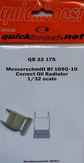 1/32 Messerschmitt Bf 109G-10 correct oil radiator (for Revell)