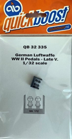 1/32 German Luftwaffe WWII pedals late