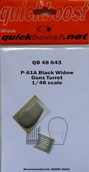 1/48 P-61A Black Widow guns turret (HOBBYB)