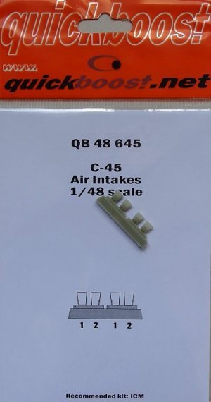 1/48 Beech C-45F/UC-45F air intakes (for ICM)