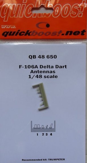 1/48 Convair F-106A Delta Dart antennas (for Trumpeter)