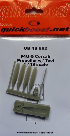 1/48 Vought F4U-5 Corsair propeller w/tool (for Hobby Boss)
