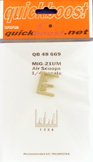 1/48 MiG-21UN air scoops