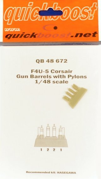 1/48 F4U-5 Corsair gun barrels with pylons