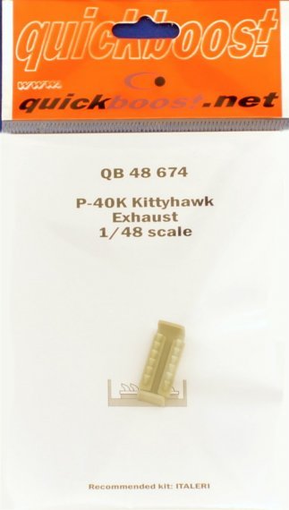 1/48 P-40K Kittyhawk exhaust