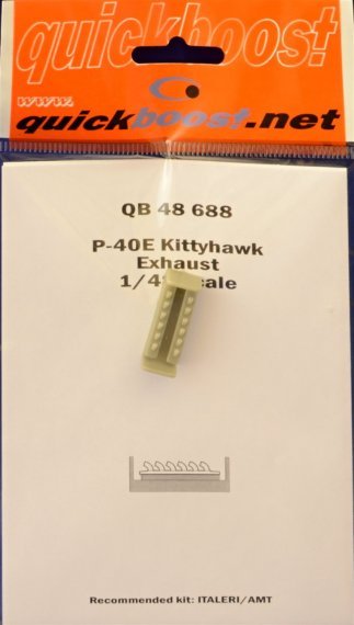 1/48 P-40E Kittyhawk exhaust