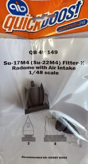 1/48 Su-17/22M4 fitter-k radome with air intake for Hobby Boss