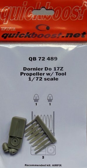 1/72 Dornier Do 17Z propeller w/tool (for Airfix)