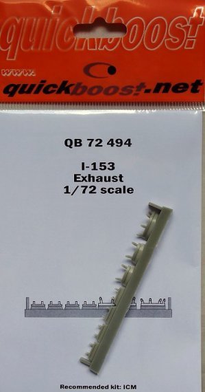 1/72 Polikarpov I-153 exhaust (for ICM model)