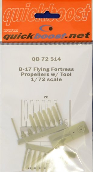 1/72 B-17 Flying fortress propellers w/tool