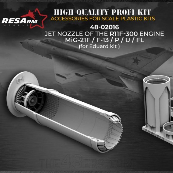 Tuy�res jet MiG-21 F/F-13/P/U/FL 1/48 pour Eduard
