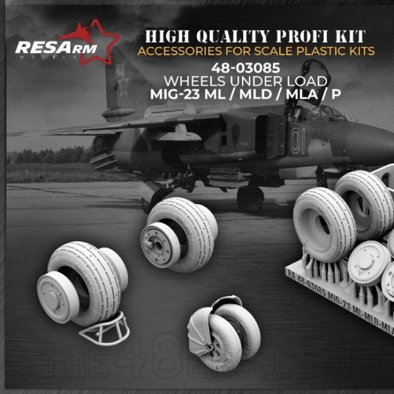 RESARM Roues MiG-23 ML/MLD/MLA/P sous charge 1/48