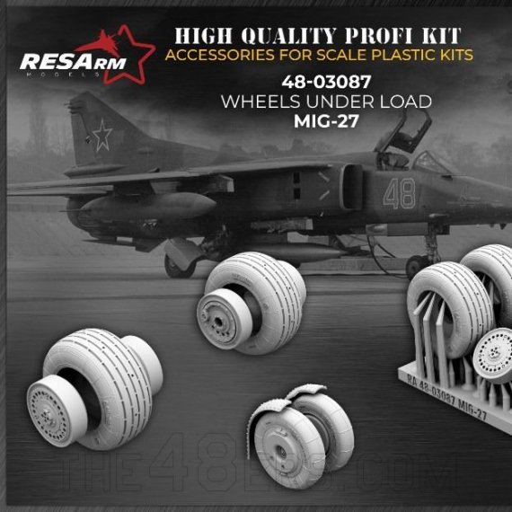 RESARM Roues MiG-27 sous charge 1/48