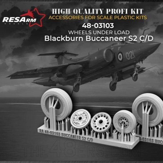 RESARM 1/48 Roues Buccaneer S2 C/D sous charge