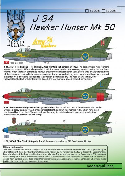 1/32 J 34 Hawker Hunter