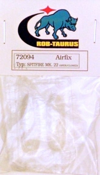 1/72 Vacu Canopy Spitfire Mk.22 open/closed