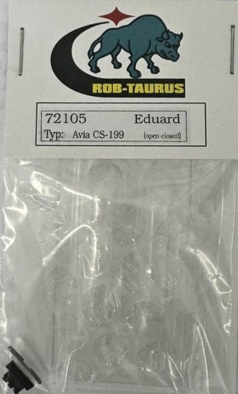 1/72 Vacu Canopy Avia CS-199 open-closed for Eduard