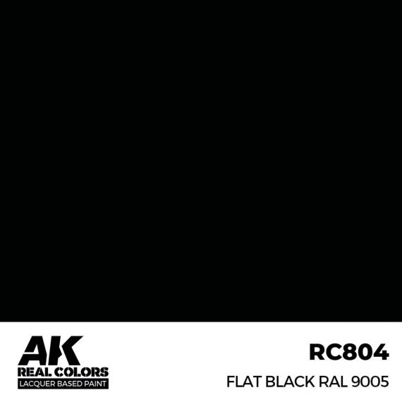 Flat black ral 9005 (RC001)