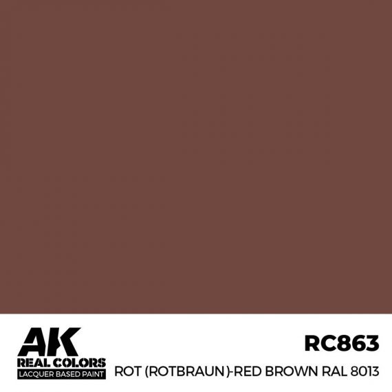 Real Color Rot (Rotbraun)  Red Brown RAL8013 (RC066)