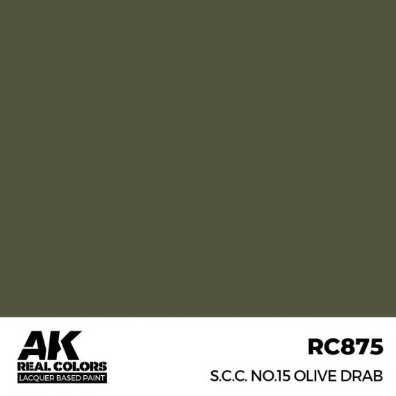 S. C. C. No. 15 olive drab (RC037)