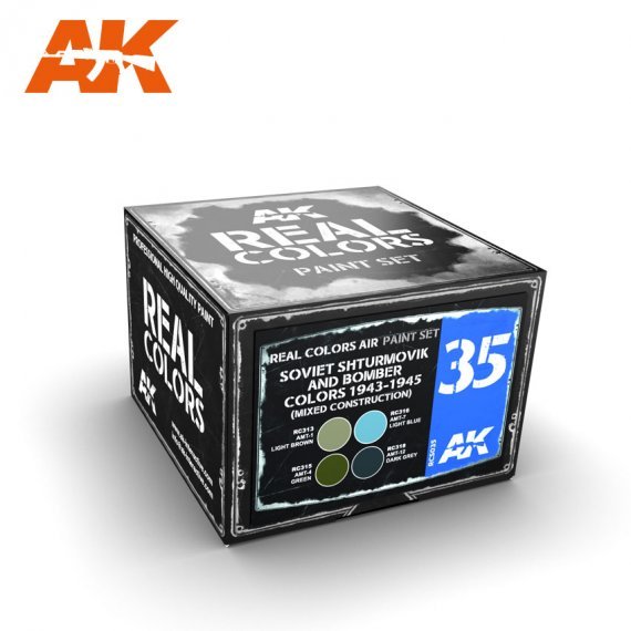 1943-1945 WWII Soviet Shturmovik and bombers colors set