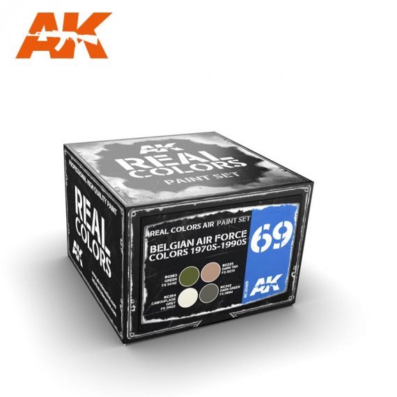 BELGIAN AIR FORCE COLORS 1970S-1990S color set