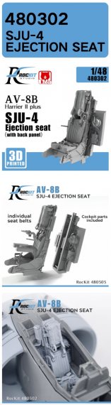 Si�ge �jectable SJU-4 AV-8B Harrier 1/48 UMa - R�sine
