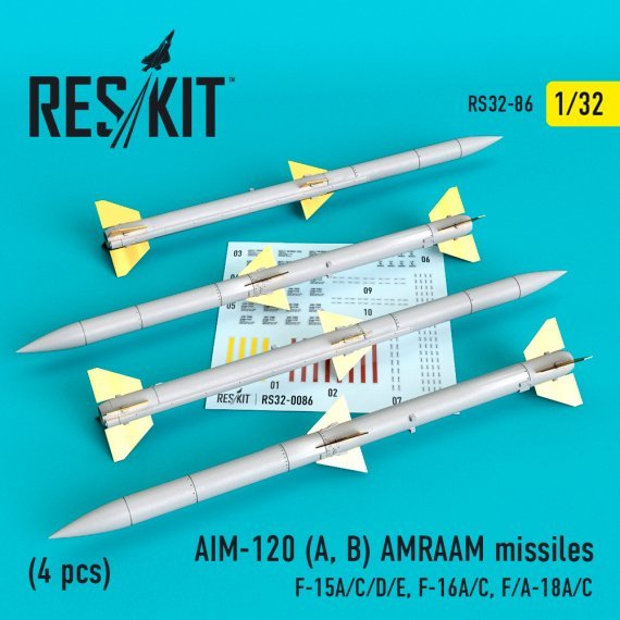 1/32 AIM-120 AMRAAM missiles