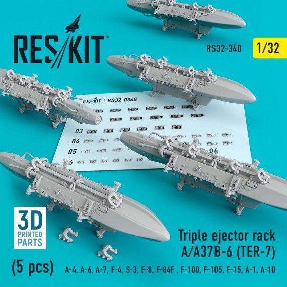 1/32 Triple Ejector Rack A/A37B-6