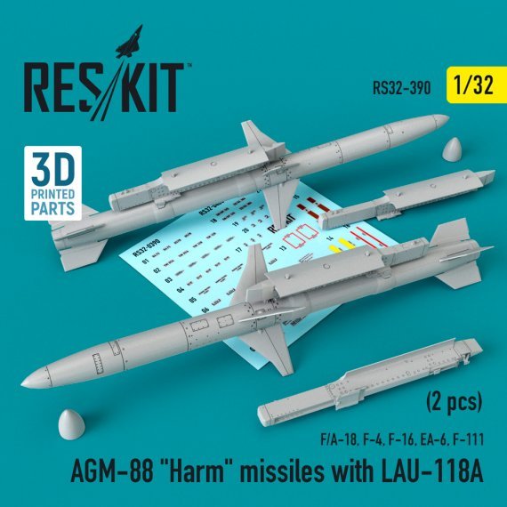 1/32 AGM-88 Harm missiles with LAU-118A