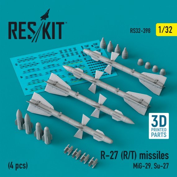 1/32 R-27 R/T missiles MiG-29, Su-27