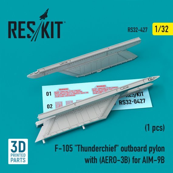 1/32 F-105D/F-105G Thunderchief outboard pylon with AIM-9B