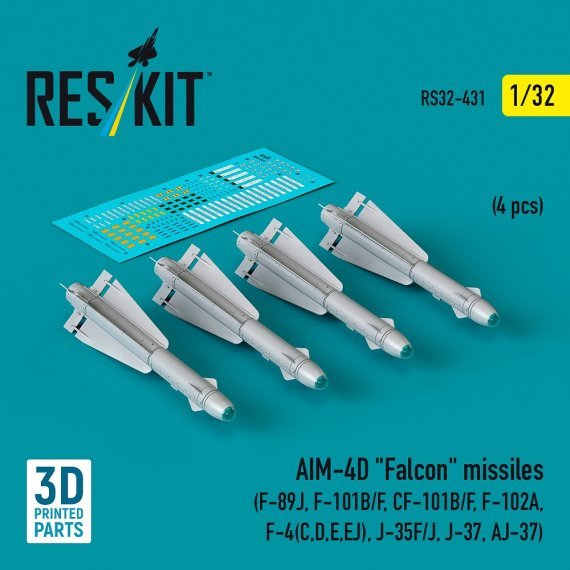 1/32 AIM-4D Falcon missiles.