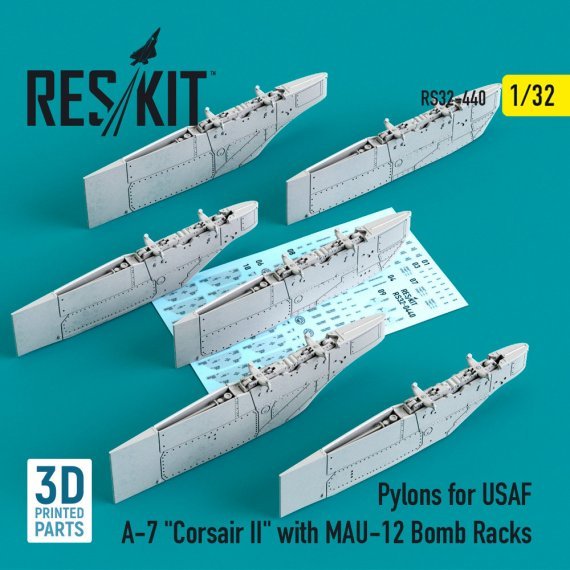 1/32 Pylons for USAF A-7 Corsair II with MAU-12