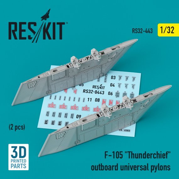 1/32 Republic F-105D/F-105G outboard universal pylon