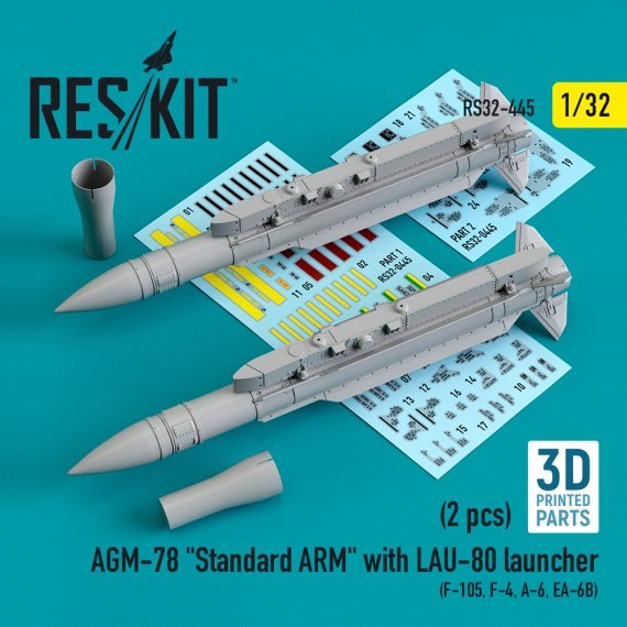 1/32 AGM-78 Standard Arm with LAU-80 launcher 2 pcs