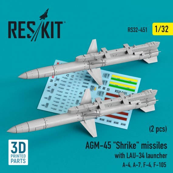 1/32 AGM-45 Shrike missiles with LAU-34 launcher