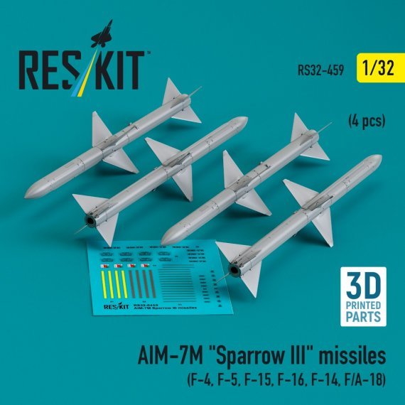 1/32 AIM-7M Sparrow III missiles.