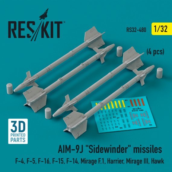 1/32 AIM-9J Sidewinder missiles.