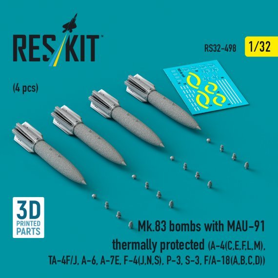 1/32 Mk.83 bombs with MAU-91 thermally prot. 4 pcs