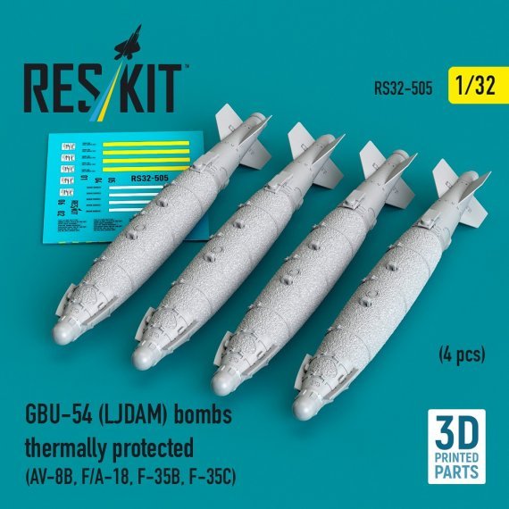 1/32 GBU-54 LJDAM bombs thermally prot. 4 pcs