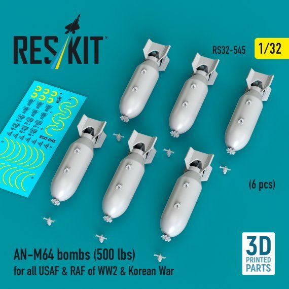 ResKit RS320545 AN-M64 Bomben 500 lbs 1/32