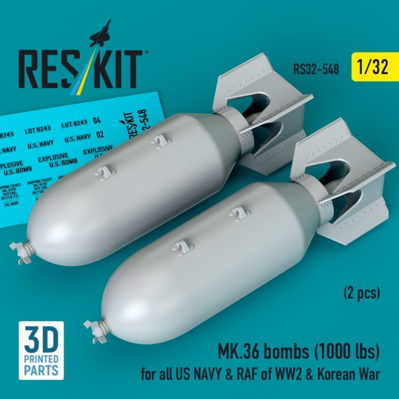 ResKit RS320548 Bombes MK.36 1/32 US Navy RAF