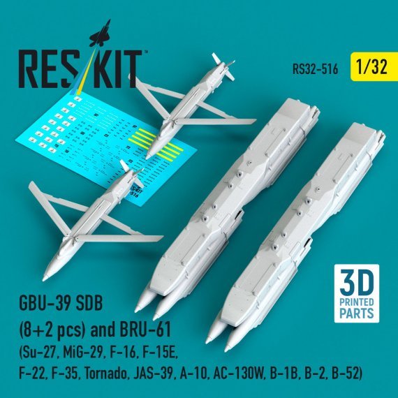 RESKIT GBU-39 SDB & BRU-61 1/32 Accessori modellismo