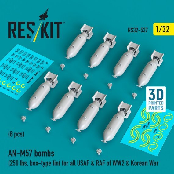 1/32 AN-M57 bombs 250 lbs, box-type fin
