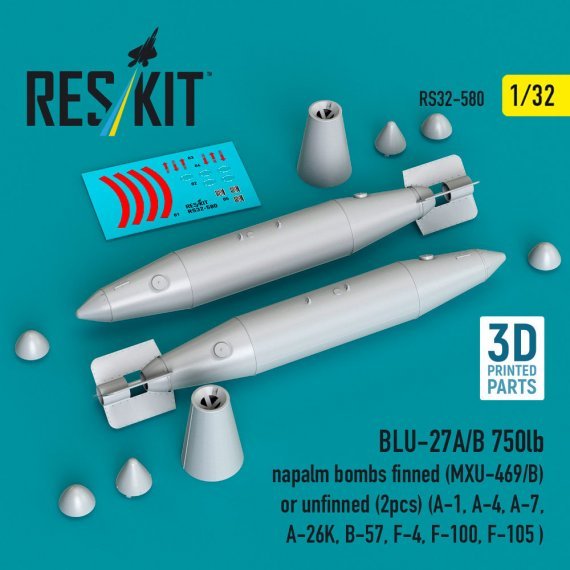 RESKIT BLU-27A/B Bombe Napalm 750lb 1/32
