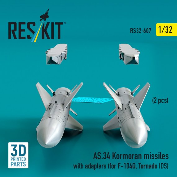 Reskit 1/32 Missiles AS.34 Kormoran avec Adaptateurs