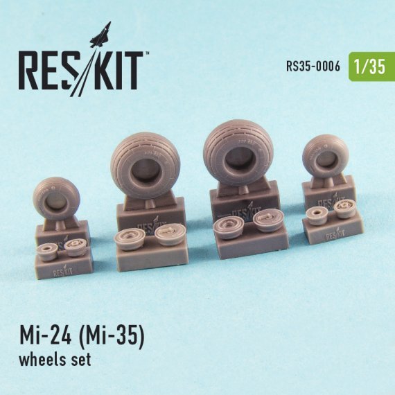 1/35 Mil Mi-24 wheels set